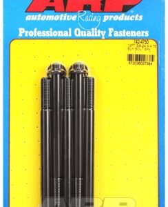 "3/8"" 24 x 4.750 12pt black oxide bolts" (5pcs)