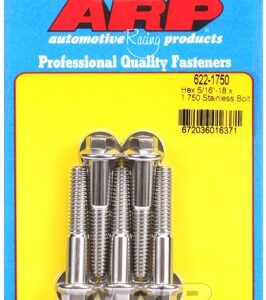"5/16"" 18 x 1.750 hex ss bolts"
