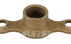 5/16 24 plate nut. 2 lug fixed w/ctr sunk rivet hole