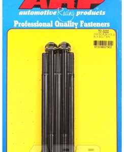 "5/16"" 24 x 5.000 hex black oxide bolts" (5pcs)
