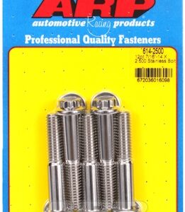 "7/16"" 14 x 2.500 12pt 1/2 wrenching ss bolts" (5pcs)