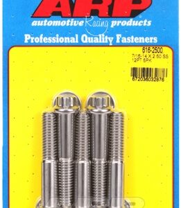 "7/16"" 14 x 2.500 12pt ss bolts" (5pcs)