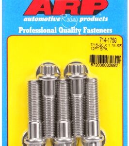 "7/16"" 20 x 1.750 12pt ss bolts" (5pcs)
