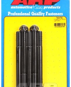 "7/16"" 20 x 4.750 12pt black oxide bolts" (5pcs)