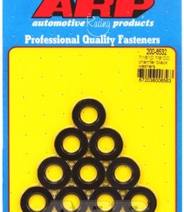 "7/16"id 7/8"od .120"th chamfer black washers" (10pcs)