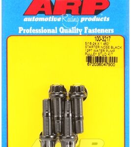 arp 5/16 24x1.450 starter nose black 12pt wp pulley stud kit