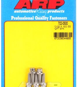 arp bolt 10 32 x 0.500" ss 12pt 5 pcs.