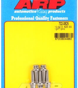 arp bolt 10 32 x 0.625" ss 12pt 5 pcs.