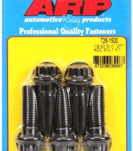 arp bolt kit 1/2 20 x 1.500 black oxide 12pt