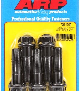arp bolt kit 1/2 20 x 1.750 black oxide 12pt
