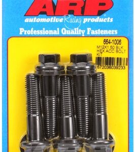 arp bolt kit m12 x 1.50 x 50 black oxide hex
