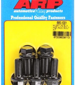 arp bolt kit m12 x 1.75 x 25 black oxide hex
