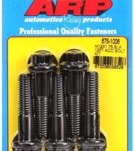arp bolt kit m12 x 1.75 x 50 black oxide 12pt