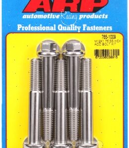 arp bolt kit m12 x 1.75 x 80 ss hex