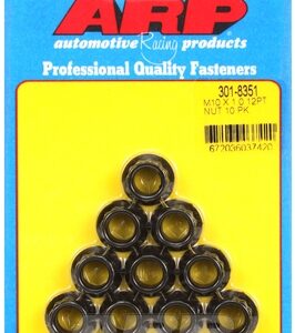 arp m10 x 1.0 12pt nut kit (10pcs)