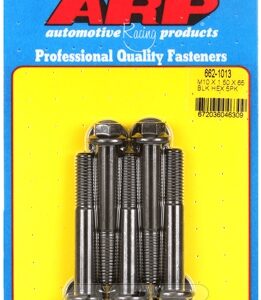 arp m10 x 1.50 x 65 hex black oxide bolts