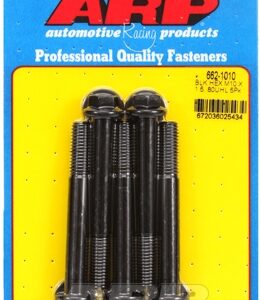 arp m10 x 1.50 x 80 hex black oxide bolts (5pcs)