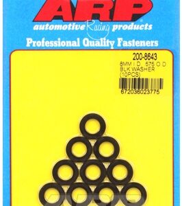 arp m8 id .575 od .062"th black washers (10pcs)