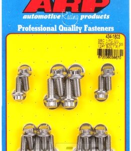 arp oil pan bolt kit chevy sb ss 12pt