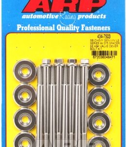 arp sb chevy geniii/iv ls w/.375 spcr ss hex valve cvr bolt