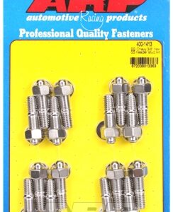 "bb chevy 3/8"" hex ss header stud kit"
