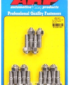 "buick 350 455 3/8"" hex ss header stud kit"