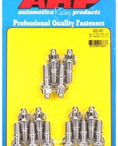 "buick 350 455 3/8"" ss header stud kit"