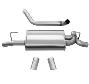 corsa axle back 2.5" dual rear turn downs 2.5" wrangler 3.6