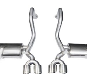 corsa axle back 2.5" dual rear twin 4" corvette c5 5.7 97 04