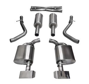 corsa cat back 2.5" dual rear gtx2 3x7" challenger 5.7 15 16