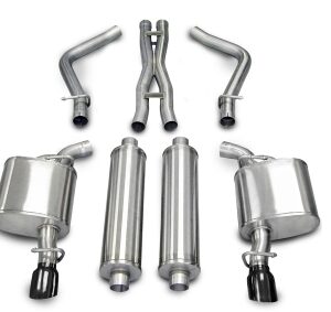 corsa cat back 2.5" dual rear single 3.5" charger 5.7 05 10
