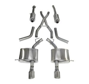 corsa cat back 2.5" dual rear single 4.5" durango 11 22