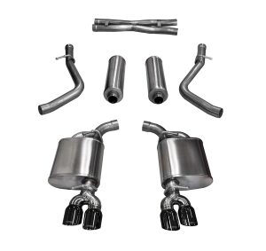corsa cat back 2.5" dual rear twin 3.5" challenger 5.7 15 16