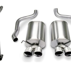 corsa cat back 2.5" dual rear twin 3.5" corvette c6
