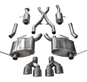 corsa cat back 2.5" dual rear twin 4.0" cherokee 5.7 14 21