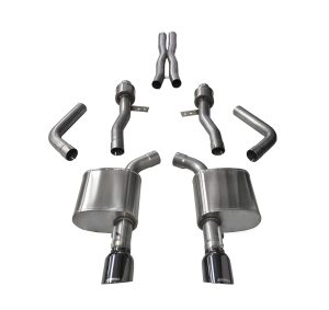 corsa cat back 2.75" dual rear single 4.5" charger 6.2/6.4