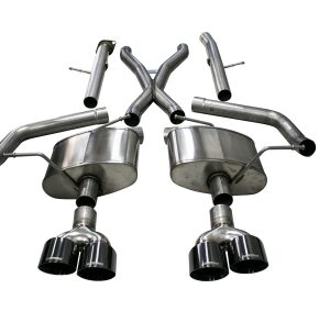corsa cat back 2.75" dual rear twin 4.5" cherokee 6.2 18 21