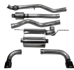 corsa cat back 3.0" dual rear single 3.5" f30 335 rwd