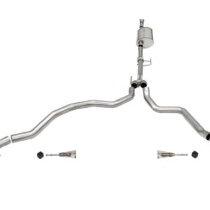 corsa cat back 3.0" dual rear single 4.0" f150 3.5 21 23