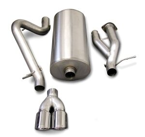 corsa cat back 3.0" single rear twin 4.0" hummer h2
