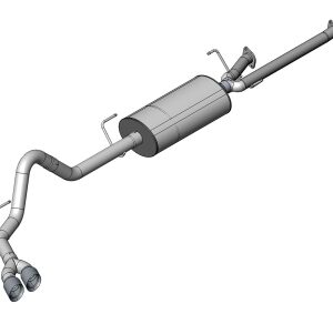 corsa cat back 3.0" single side twin 4.0" tundra 5.7 07 08