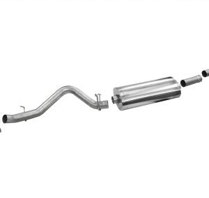 corsa cat back 3.5" sngle side twin 4.5" silverado 6.2 14 19