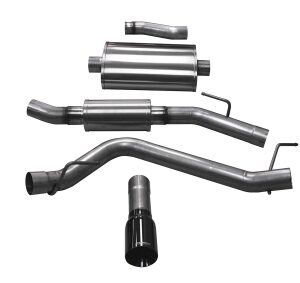 corsa cat back 3" single side single 4" gladiator 3.6 20 23