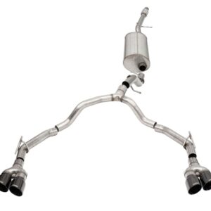corsa cat back 3" to 2.75" dual rear twin 4" suburban 21 23