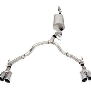 corsa cat back 3" to 2.75" dual rear twin 4" tahoe 5.3 21 23