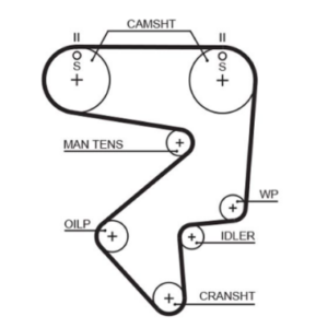 gates rpm timing belt 25 x 1424mm 178t