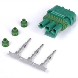 haltech plug and pins only suit 1 bar gm map sensor (green)
