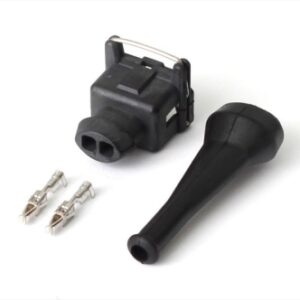 haltech plug & pins only bosch ev1 (square) 2 pin junior tim