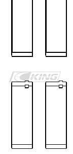 king conrod bearing shell bmw n20/n26b20 n54/n55b30 (2 pairs