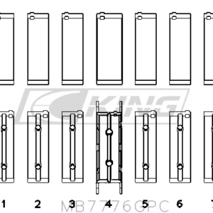 king main bearing shell bmw n54/n55 (polymer coated)